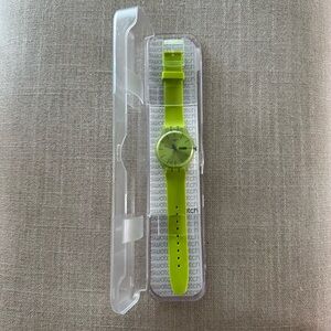 Swatch SUOG702 Green Day-Date Swiss Watch New in Box